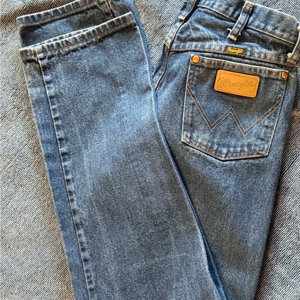 Wrangler Men's Blue Straight-Leg Jeans